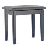 Stagg PBF23 fixed height piano stool with music storage - Black gloss