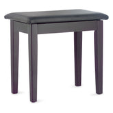 Stagg PBF23 fixed height piano stool with music storage - Matt rosewood