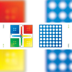 GAME BOARD LUDO AND CONNECT 4