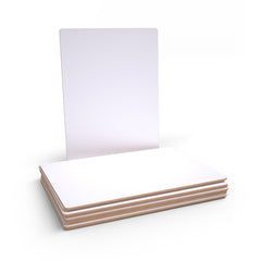 Show-me Pack of 10 x A4 Rigid Plain Drywipe Lapboards