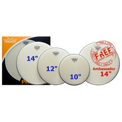 Remo Ambassador pro pack coated drum skins - 10\"/12\"/14\"/14\"