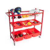 Percussion Plus mobile instrument trolley with trays