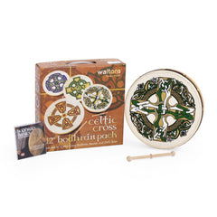 Percussion Plus bodhran 12\" Gaelic Cross with tipper and DVD