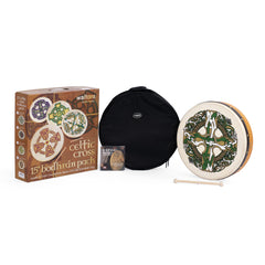Percussion Plus bodhran 15\" Gaelic Cross with bag, tipper and DVD