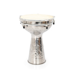 Percussion Plus embossed nickel doumbek – 10 inch