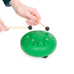 Percussion Plus 6" green steel tongue drum