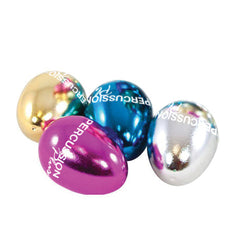Percussion Plus egg shaker in various metallic colours