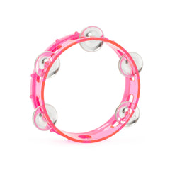 Percussion Plus 6\" transparent headless tambourine - Pink