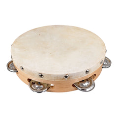 Percussion Plus wood shell tambourine - 8\"