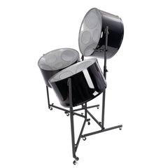 Percussion Plus Hammer Series triple cello steel pans, painted finish