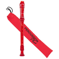 Percussion Plus PP912 descant recorder - Transparent red