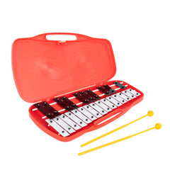 Percussion Plus 25 note chromatic junior glockenspiel - Red