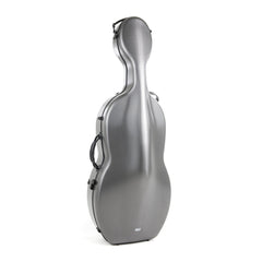 Gewa Pure Rolly polycarbonate cello case with wheels - Grey