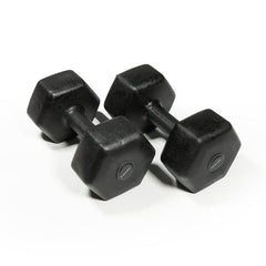 DS PVC Hex Dumbbells - PAIR - 4KG Black