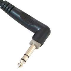 Roxtone 6.35mm stereo right angle plug to 2 x 6.35mm stereo sockets