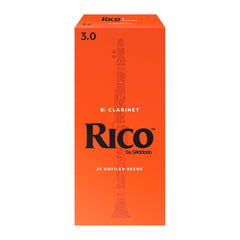 Rico box of 25 x Bb clarinet reeds - 3.0