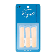 Rico Royal Bb clarinet reeds - 3.0 (card of 3)