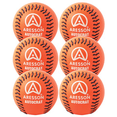 ARESSON AUTOCRAT ROUNDERS BALL ORANGE, SET OF 6