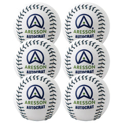 ARESSON AUTOCRAT ROUNDERS BALL WHITE, SET OF 6