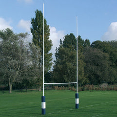 HARROD STEEL RUGBY POSTS HINGED, 10M POSTS, 2 PIECE