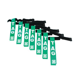 TAG RUGBY BELT GREEN, SET OF 7