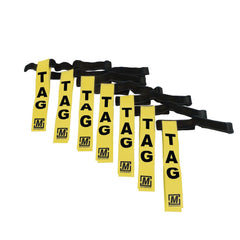 TAG RUGBY BELT YELLOW, SET OF 7