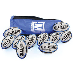 GILBERT OMEGA MATCH RUGBY BALL SIZE 4, BAG OF 10