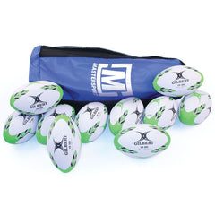 GILBERT G-TR3000 RUGBY BALL SIZE 4, BAG OF 10