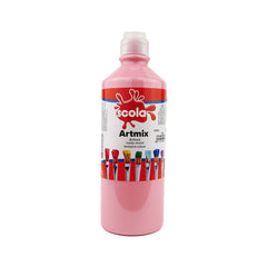 600ml pink ready mixed poster paint by Tilgear, suitable for arts and crafts projects, shown in a container with vibrant color