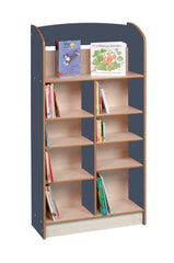 SINGLE SIDED 15OO BOOKCASE WITHOUT LECTERN (Blue/Maple)