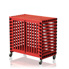 VENDIPLAS TROLLEY CABINET LARGE, RED