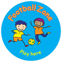 PLAYTIME ZONE SIGNS FOOTBALL ZONE