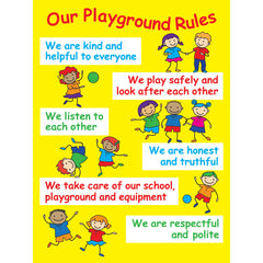 POSITIVE PLAYTIME WALL SIGNS PLAYGROUND RULES