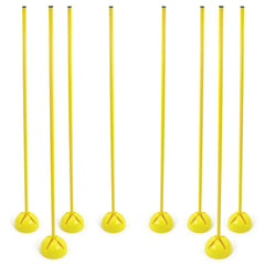 MULTIPURPOSE MARKER POLE 160CM, WITH BASE, BAG OF 8