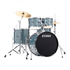 Tama Stagestar 22" 5-piece drum kit and Zildjian Planet Z bundle – Sea Blue Mist