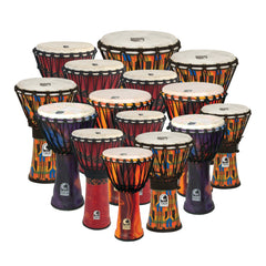 Toca Freestyle djembe 15 player pack - rope tuned