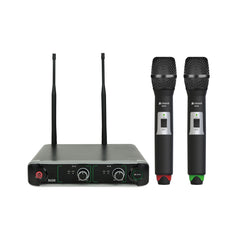 Chord SU20 2-channel wireless microphone set - 863.42MHz (Red) + 864.3MHz (Green)