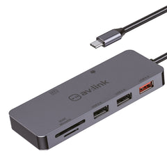 AV Link 7 port USB 3.2 type-C multi-hub