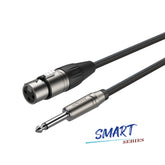 Roxtone Smart female XLR to mono large jack cable - 5m