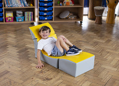 Folding Sensory Lounge Chair - Single
Yellow/Grey