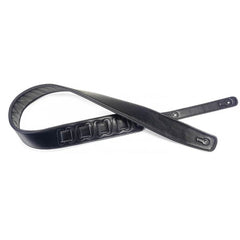 Stagg leather guitar strap - Black