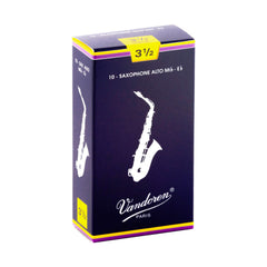 Vandoren \'Blue Box\' Eb alto saxophone reeds - 3.5 (box of 10)