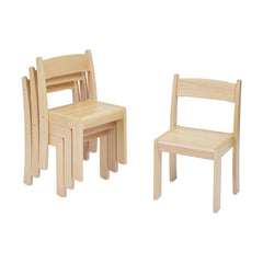 Profile, STACKING CHAIR - BEECH 4 PACK (H310)