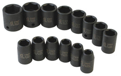 SOCKET SET METRIC 14-PC 1/2 DR