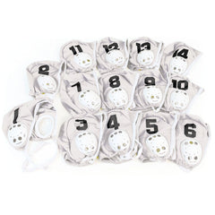 WATER POLO CAPS WHITE, SET OF 14