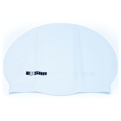 SILICONE SWIMMING CAP 55G, WHITE