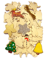 Wooden Christmas Shapes Set 54