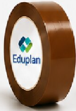 PVC TAPE 2 INCH 100 Y BROWN EDUPLAN EDU2X100BR