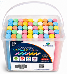 Sidewalk chalk 50 pcs Asst Colour Eduplan