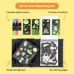 Neon Colouring Set - Outer Space (5 Years +)